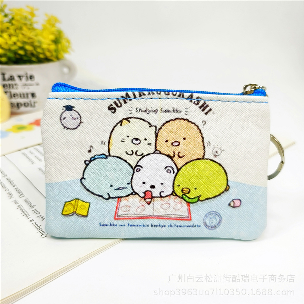 Bolso de la moneda de los niños de dibujos animados lindo niños y niñas monedero bolso de La Moneda bolso de la tarjeta de cremallera pequeña bolsa regalo del estudiante de la escuela primaria