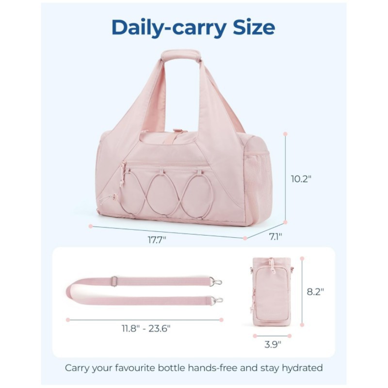 Amazon spot ligero con zapato compartimiento bolsa de equipaje con bolsillo mojado bolsa de viaje de yoga de mujer bolsa de fitness