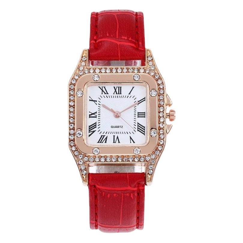 Internet celebridad TikTok en stock generación al por mayor reloj de moda de mujer reloj pequeño cinturón cuadrado cuarzo vivo reloj de las mujeres populares