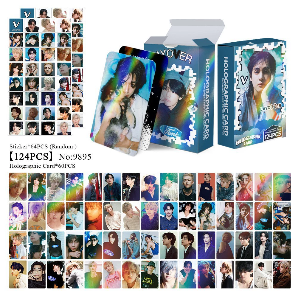 New Model Exclusively for Foreign Trade: 124 Holographic Cards, Total Chain Gidle Str Bptwice Celebrity Merchandise Lomo Small Cards
