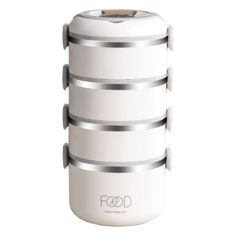 Yimai 304 de acero inoxidable fideos instantáneos portátil multi-capa de la caja de almuerzo estudiante de gran capacidad de trabajo Caja de aislamiento