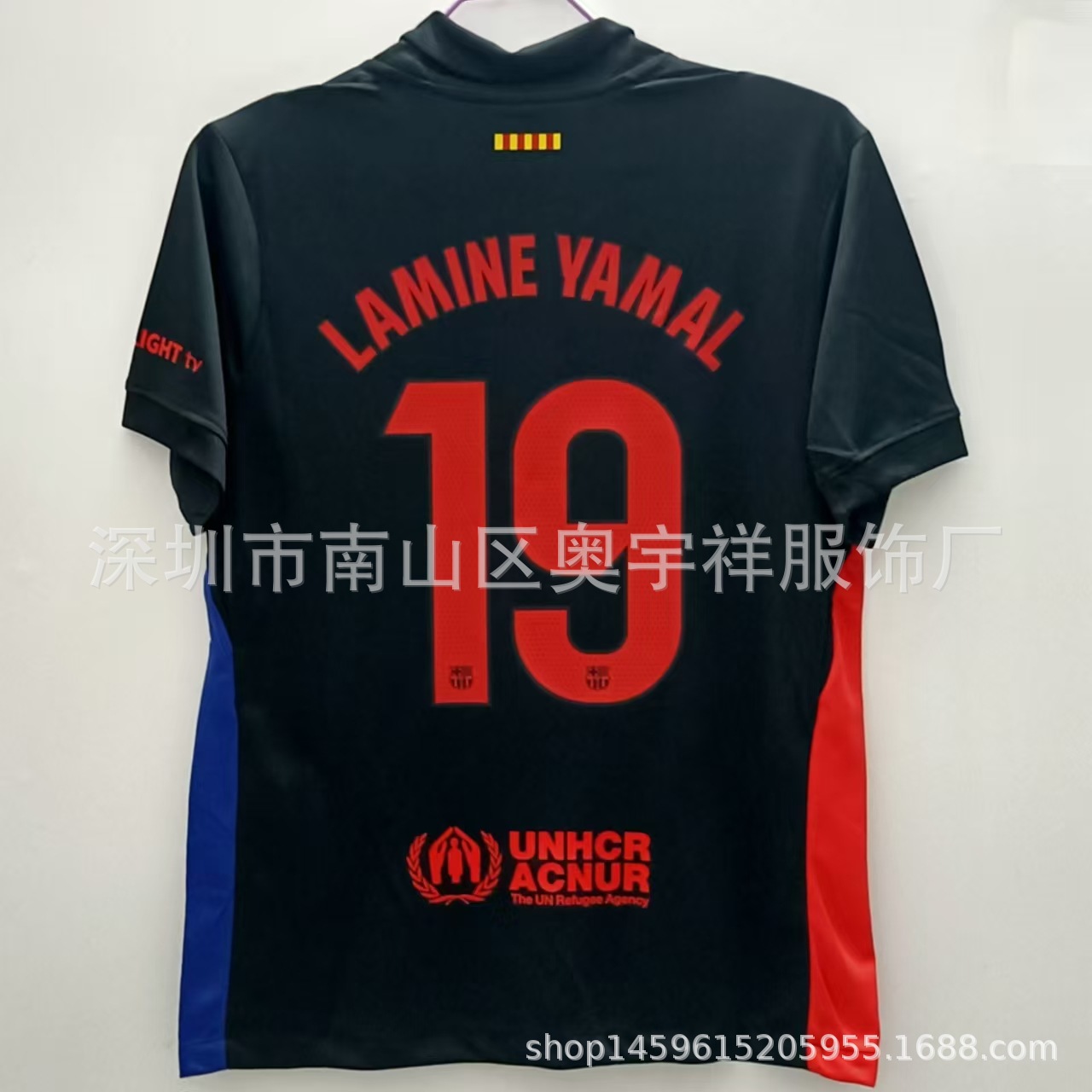 Venta al por mayor 24-25 Barcelona Real Madrid camiseta No. 19 Yamal No. 20 Olmo No. 9 Mbappé camiseta de fútbol