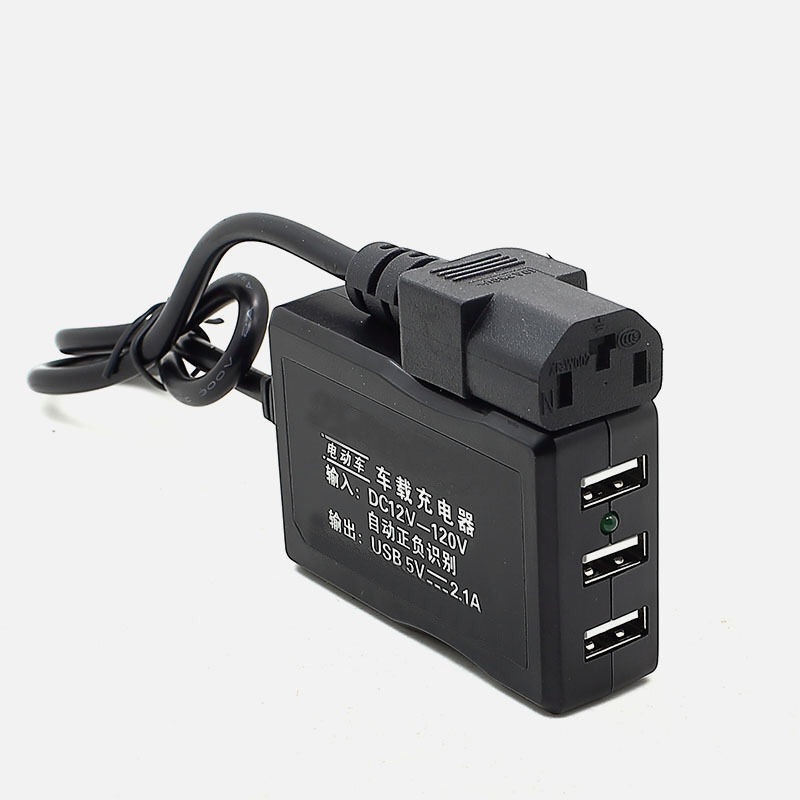 Car Universal Electric Vehicle Mobile Phone Charger Fast Charging Bottle Converter USB Plug 12V48V72V to 5V