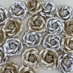 手作りdiy革ツバキの花の花のバッグの車の裁断アクセサリー6cmバラの花の小さい香りの風の服装のアクセサリーの部品