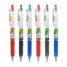 日本ZEBRA斑马中性笔不洇染彩色按动笔JJ77黑红蓝0.5mm考试写字笔