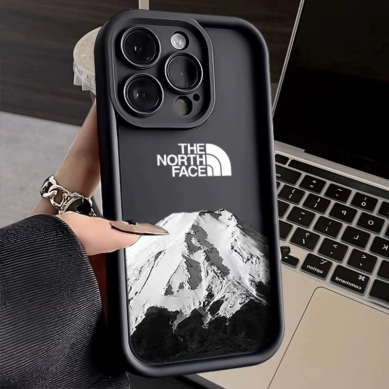 Чехол для телефона (Apple), совместимый с iPhone 7–15/Pro/Max, принт 'Северная снежная гора', несколько цветовых вариантов