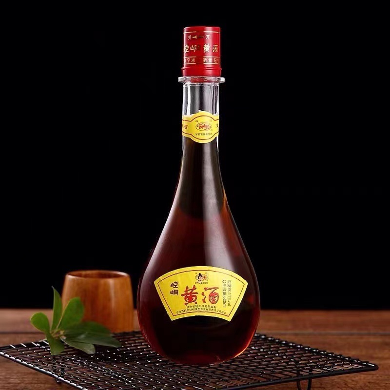 甘肃名酒平凉产崆峒黄酒传统半甜型瓶装600ml包邮方便开瓶即饮
