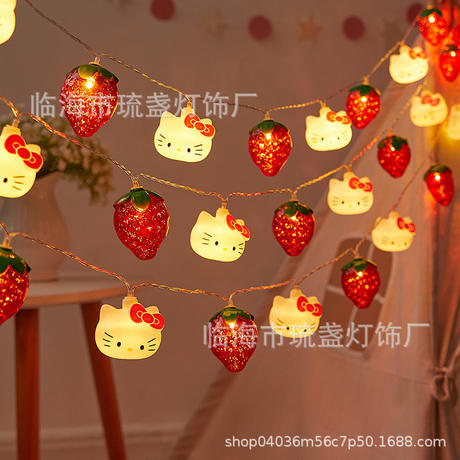 hellokitty night light cat claw light string atmosphere creative usb night market stall led car trunk light bar
