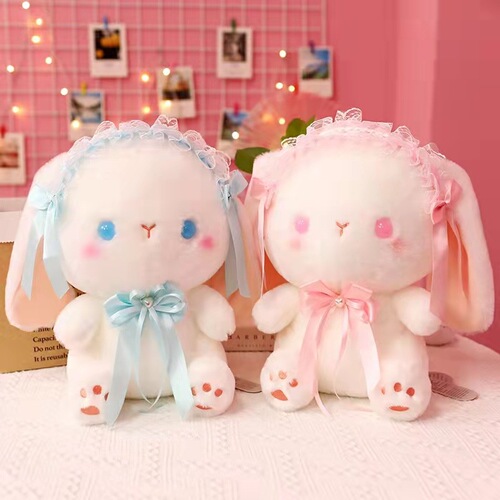 Plush Toy Cute Lolita Rabbit Doll Rag Doll Doll Catching Machine Doll Holiday Gift Event Wholesale