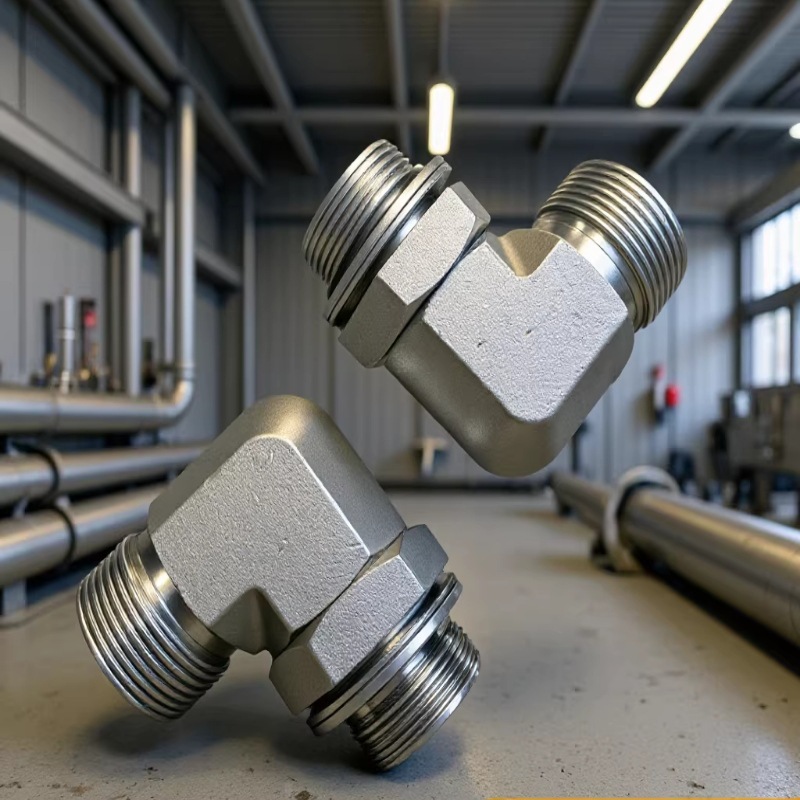 厂家供应液压过渡接头 标准90度可调对丝直角批发高压不锈钢材质