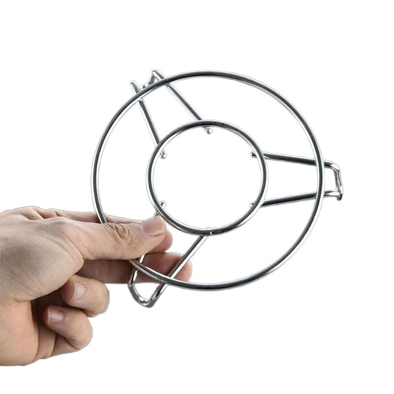 Estante de vapor de acero inoxidable 304 extra grueso, rejilla de vapor doméstica de grado alimenticio, bandeja de vapor, vaporera de aislamiento térmico multifuncional, verduras al vapor, huevos al vapor