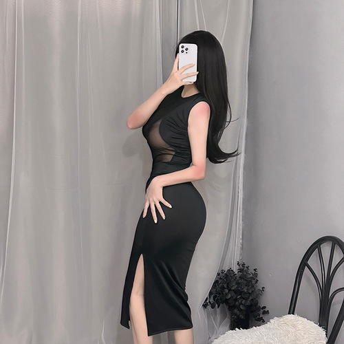 Qian Yumo sexy sexy underwear see-through dress temptation see-through passion free sexy suit nightgown one-piece