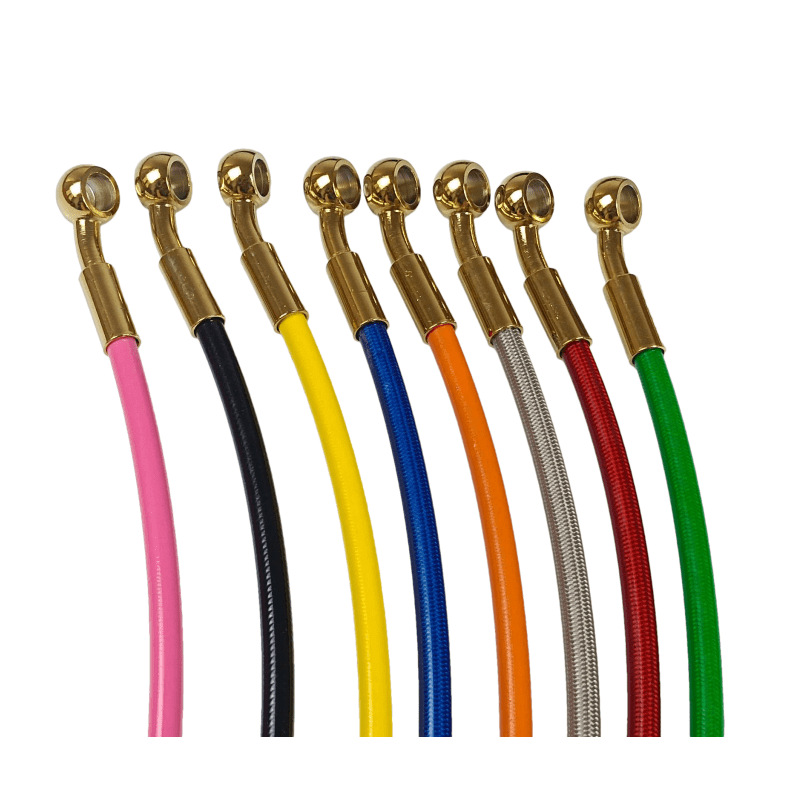 Motorcycle electric vehicle disc brake oil pipe brake oil pipe brake oil pipe high pressure modified 10mm steel throat disc brake oil pipe