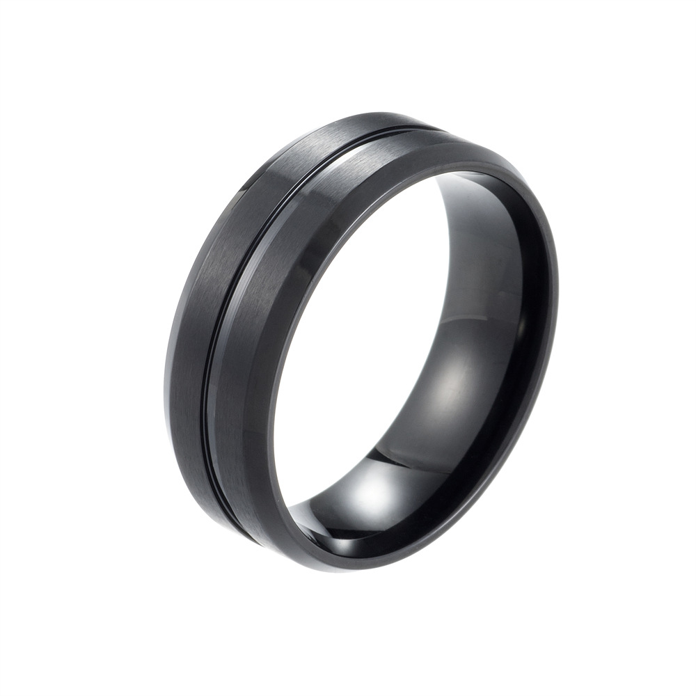matte fashionable ring stainless steel