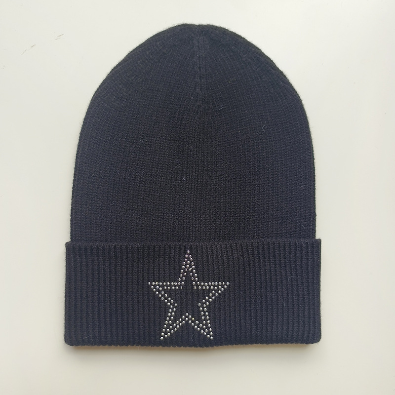 Shun Zun sombrero de punto de perforación en caliente que enreda sombrero de lana sombrero de Jersey para hombres y mujeres al aire libre a prueba de frío cálido sombrero frío invierno personalización