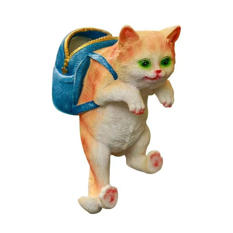 Adornos de animales de dibujos animados creativos, adornos, simulación de paisaje, pecera, almacenamiento, cilindro colgante, fabricante de colgantes de portalápices