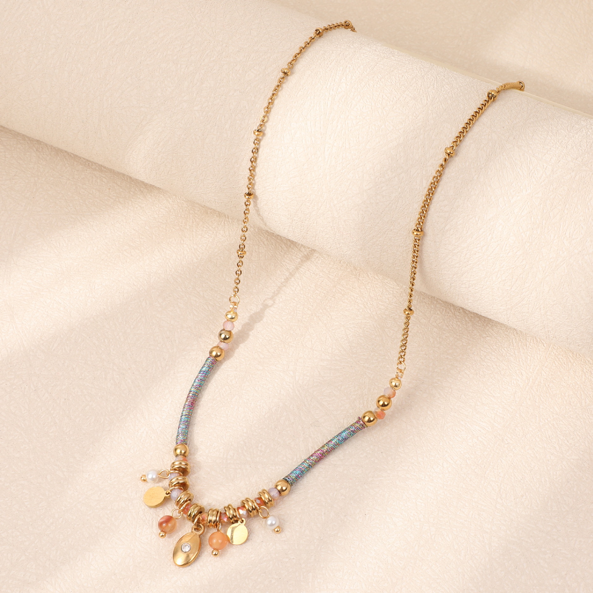 Wholesale Jewelry Simple Style Classic Style Geometric Titanium Steel Plating Necklace display picture 3