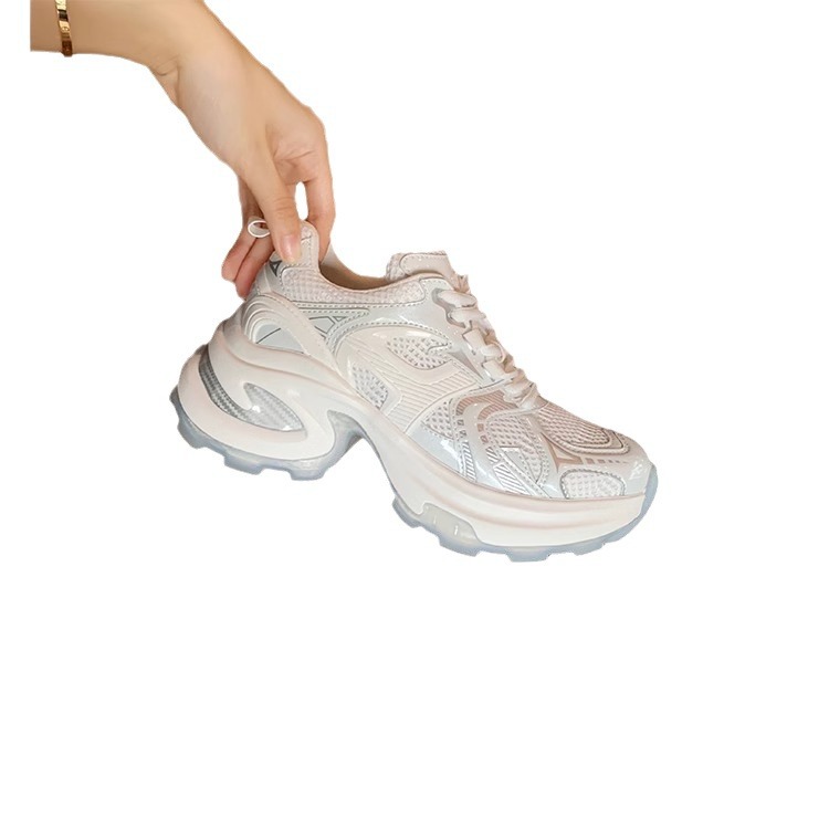 Madre de uva ~ Hardcore Power CG Calzado deportivo ligero, malla transpirable, suela gruesa, zapatos de papá aumentados, mujer 2025 nuevo