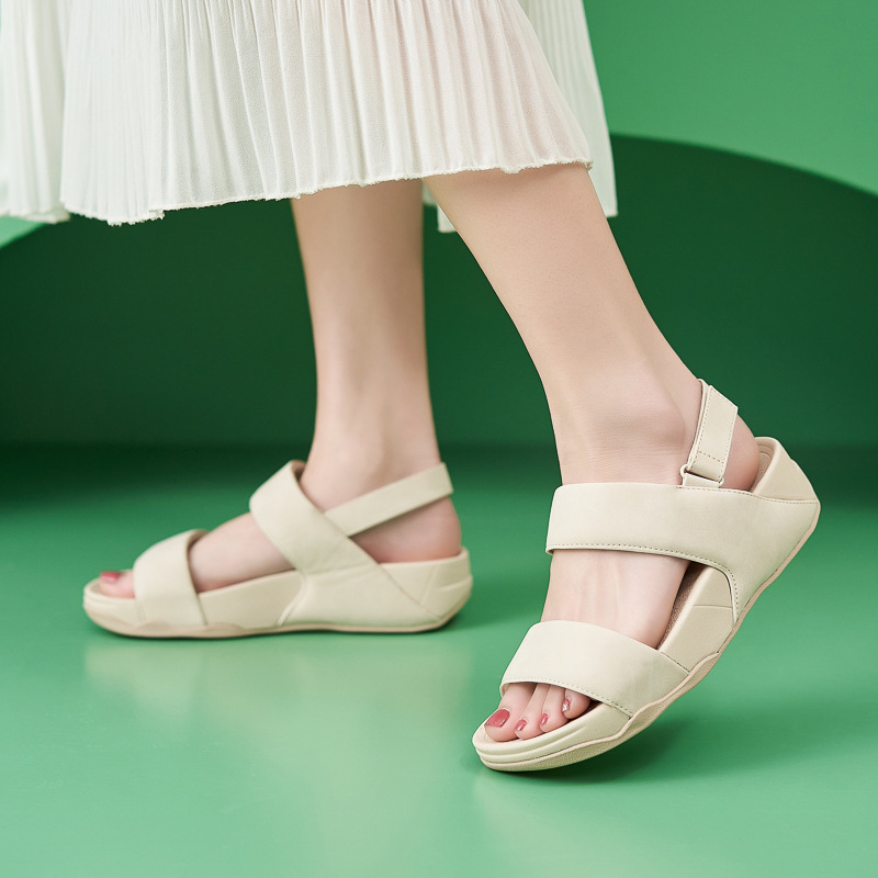 987-1 Amazon 2025 primavera nuevo velcro ligero estilo deportivo cómodo elástico sandalias de gran tamaño