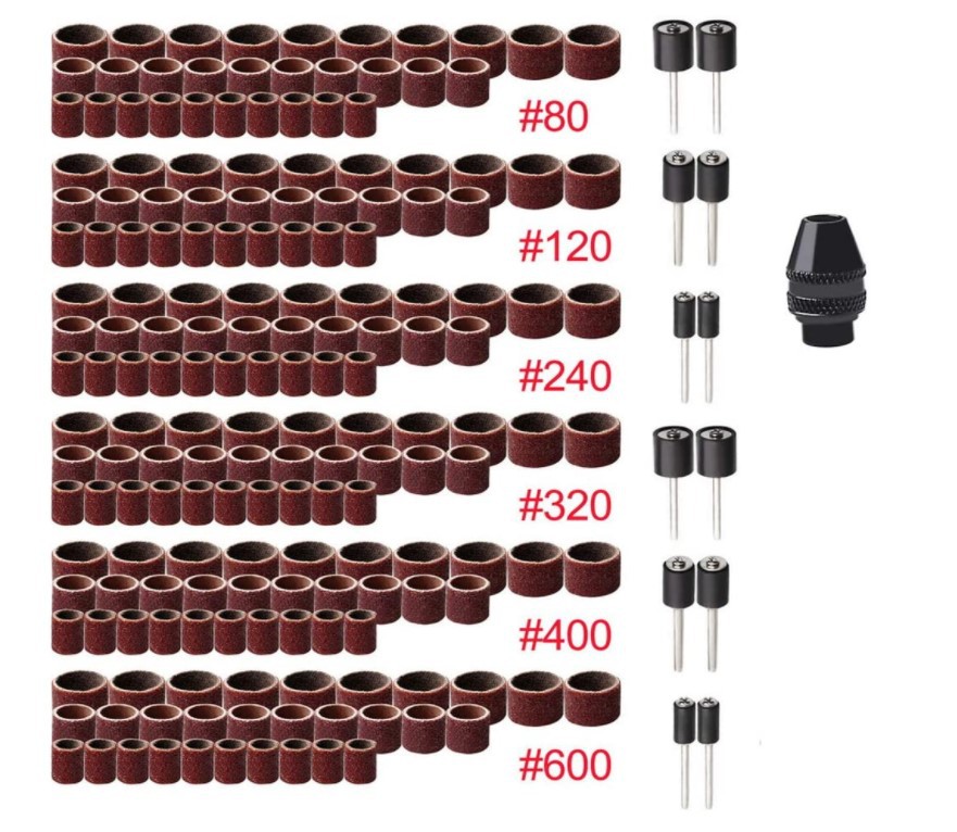 193PC砂圈套装袋装 电磨吊磨机配件组合打磨抛光切割厂家批发