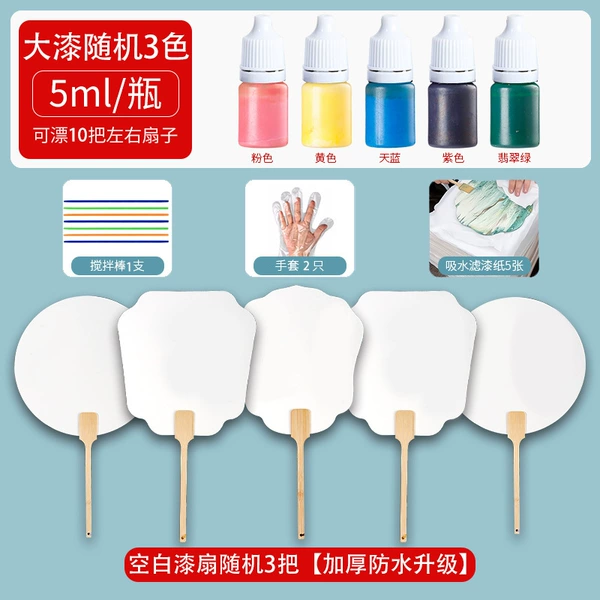 Experience installing 3 blank paint fans + 3 color paint + tool kit