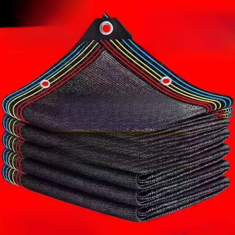 包边打孔遮阳网防晒网加密加厚黑色大棚阳台庭院屋顶隔热网抗老化