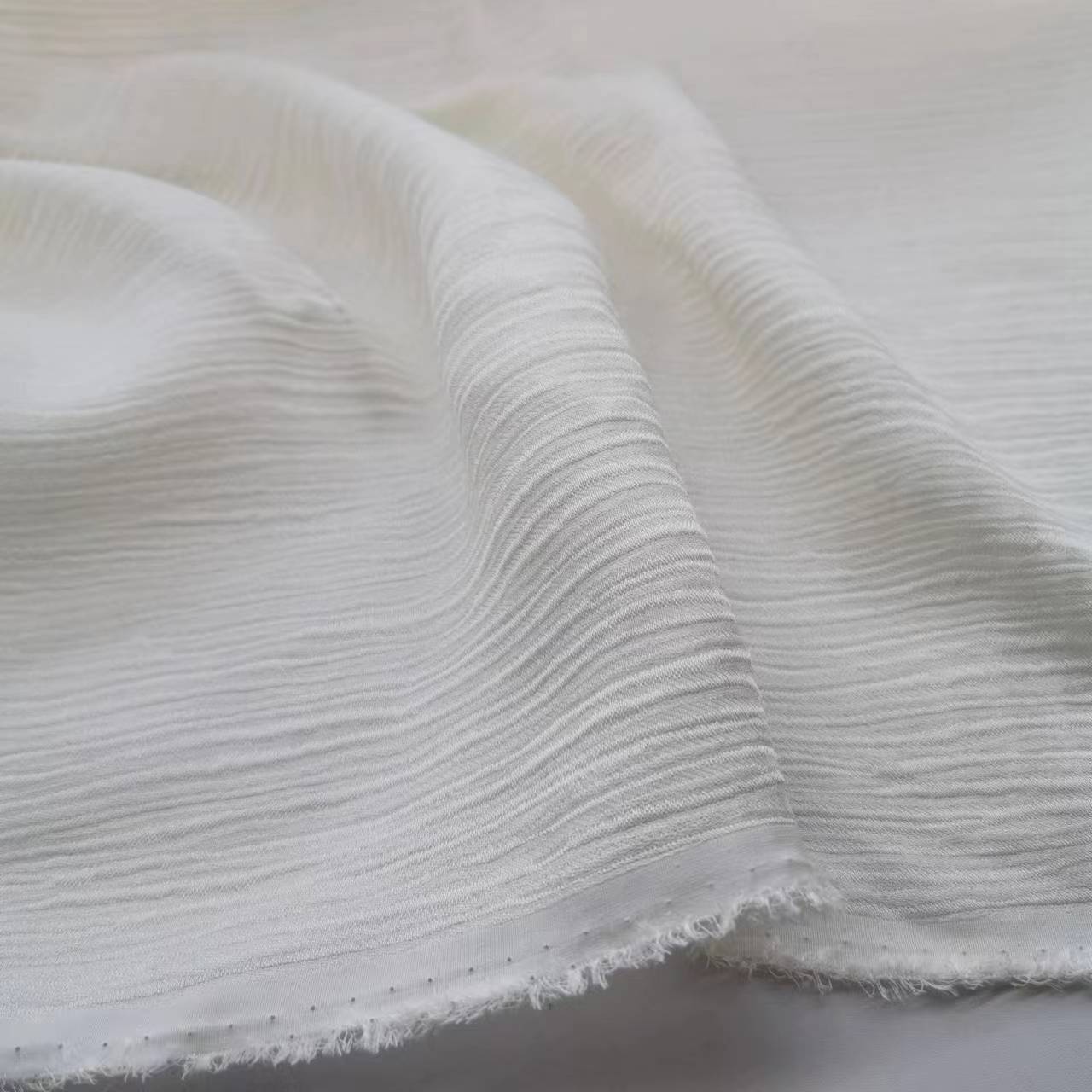 19 mm seda seda entrelazado corteza arroz arrugado camisa falda tela