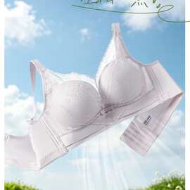 婷婷007#法式压花蕾丝文胸34-38/34-40中厚B杯聚拢集中内衣批发促