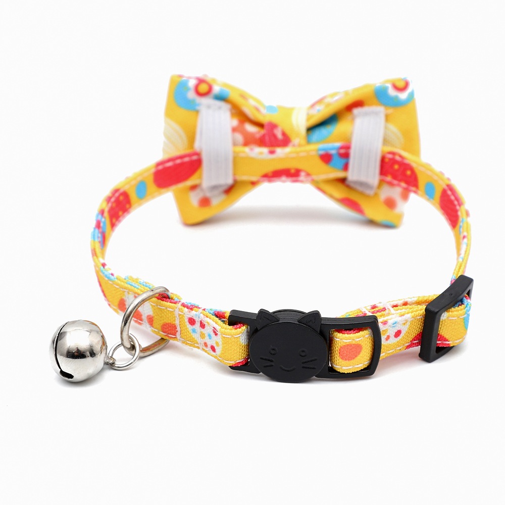 Fábrica spot transfronterizo nuevo huevo conejo zanahoria lindo collar gatito de Pascua corbata gatito anillo