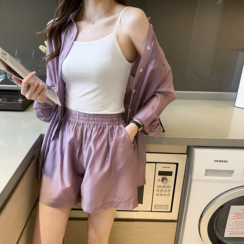 2026 New Style Breathable, Lightweight, Loose-Fitting, Airy Sun Protection Shirt + Shorts Set Beach Suit 2026 New Style Breathable, Lightweight, Loose-Fitting, Airy Sun Protection Shirt + Shorts Set Beach Suit