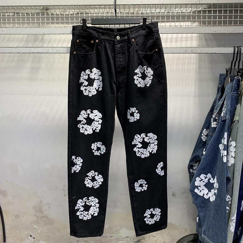 Denim Tears Cotton Wreath Jeans Black