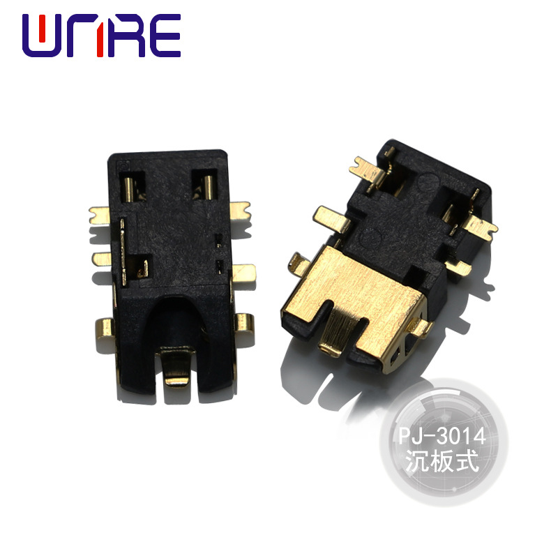 维诺尔 3.5mm耳机插座PJ-3014沉板贴片 镀金耐温编带 音频JACK