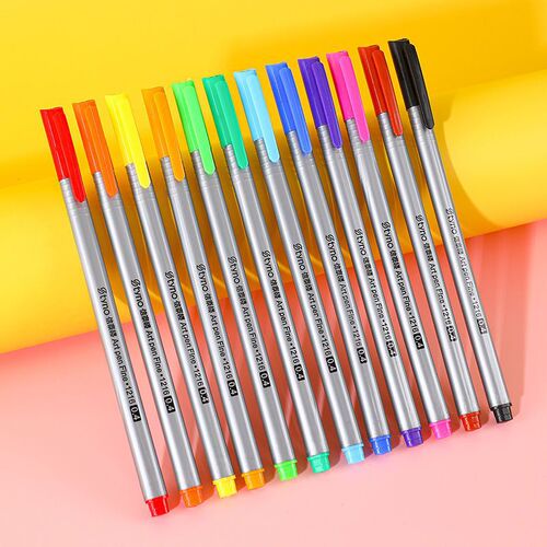Xintai Building Colored Outline Pens for Students Notebooks, Handwritten Sketching Nib Pens, Design Comic-Specific Drawing Pens