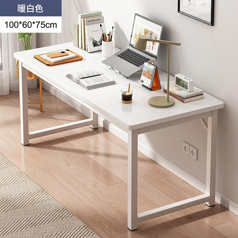 [12mm desktop] 100*60cm warm white 30mm thick table legs