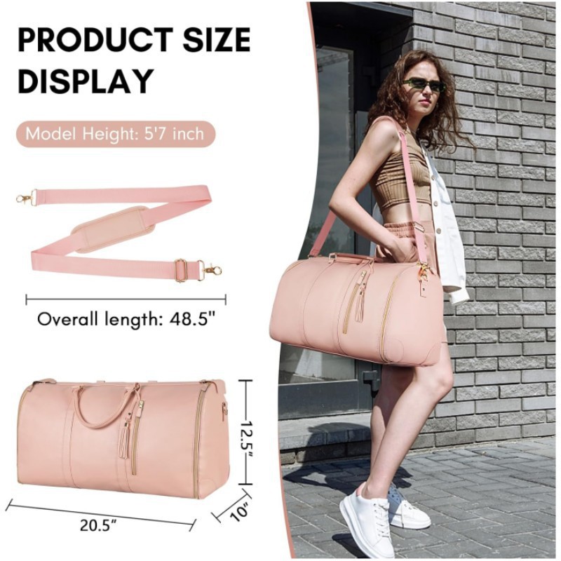 Inventario transfronterizo de viaje portátil plegable bolsa de equipaje de ropa de mujer bolsa de gimnasio al aire libre multifuncional almacenamiento de noche