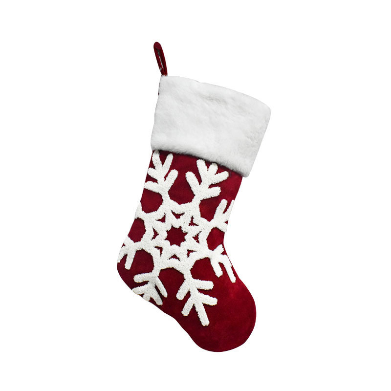 Cute Style Handmade Craft Christmas Cute Snowflake Elk Polyester Party Christmas Socks