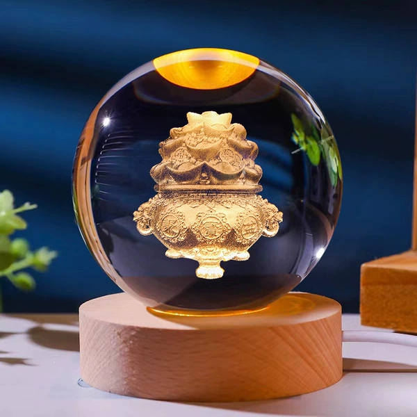 6cm crystal ball - cornucopia