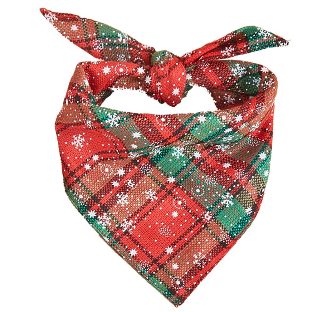 TANPOPO Spot Toalla de saliva para mascotas de Navidad transfronteriza Bufanda para perros Accesorios para mascotas Bufanda triangular