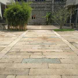 批发石板仿古石材庭院铺地石公园古镇仿古人行道踏步石青石石板