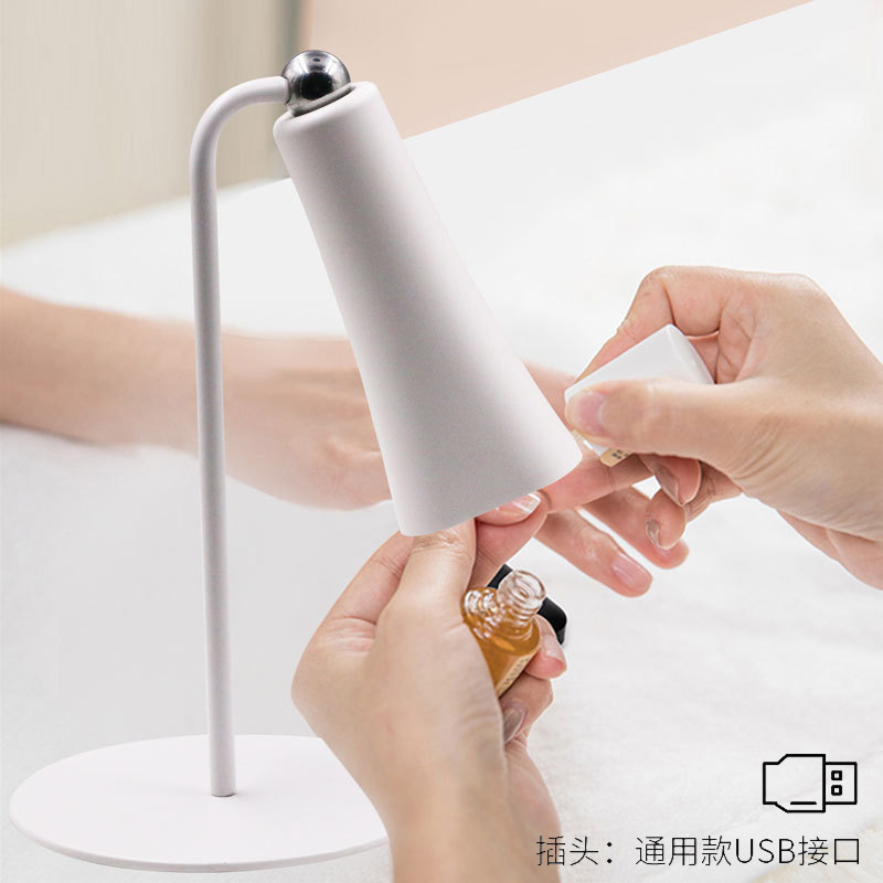 Lámpara de uñas portátil pequeña lámpara de escritorio de almacenamiento de energía UV lámpara de fototerapia de uñas USB lámpara de hornear salón de uñas magnética transfronteriza