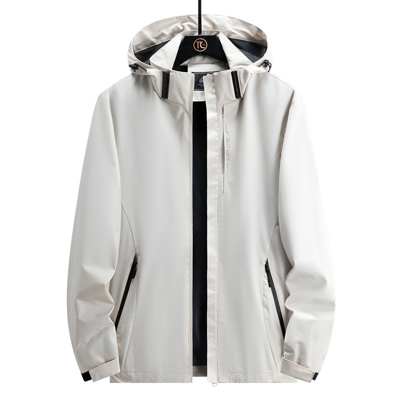 Chaqueta transfronteriza de Amazon pareja al aire libre impermeable a prueba de viento primavera deportes delgados rompevientos hombres fábrica al por mayor