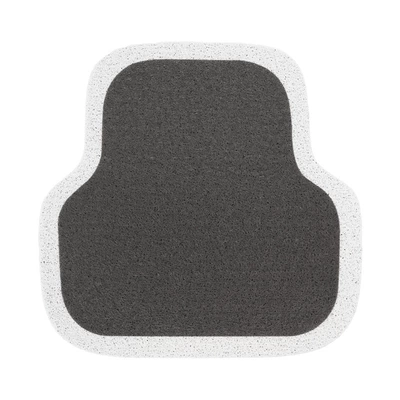 Car Internet Celebrity Light Luxury – Universal Foot Pad - white-edge-foot-pads-rear-row