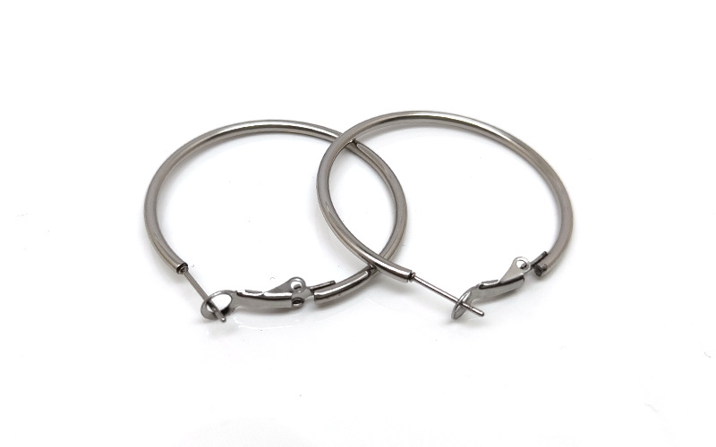 Simple Style Geometric Stainless Steel Plating Earrings 1 Pair