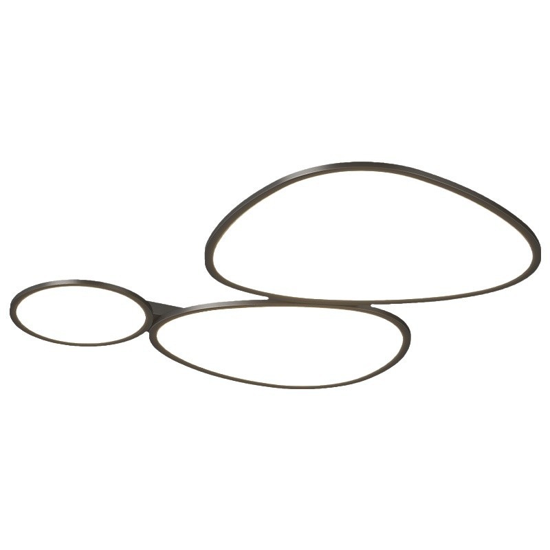 Lámpara de nube lámpara de sala de estar minimalista lámpara principal de techo de guijarro lámpara moderna y simple Zhongshan lámparas de casa 2025 nueva