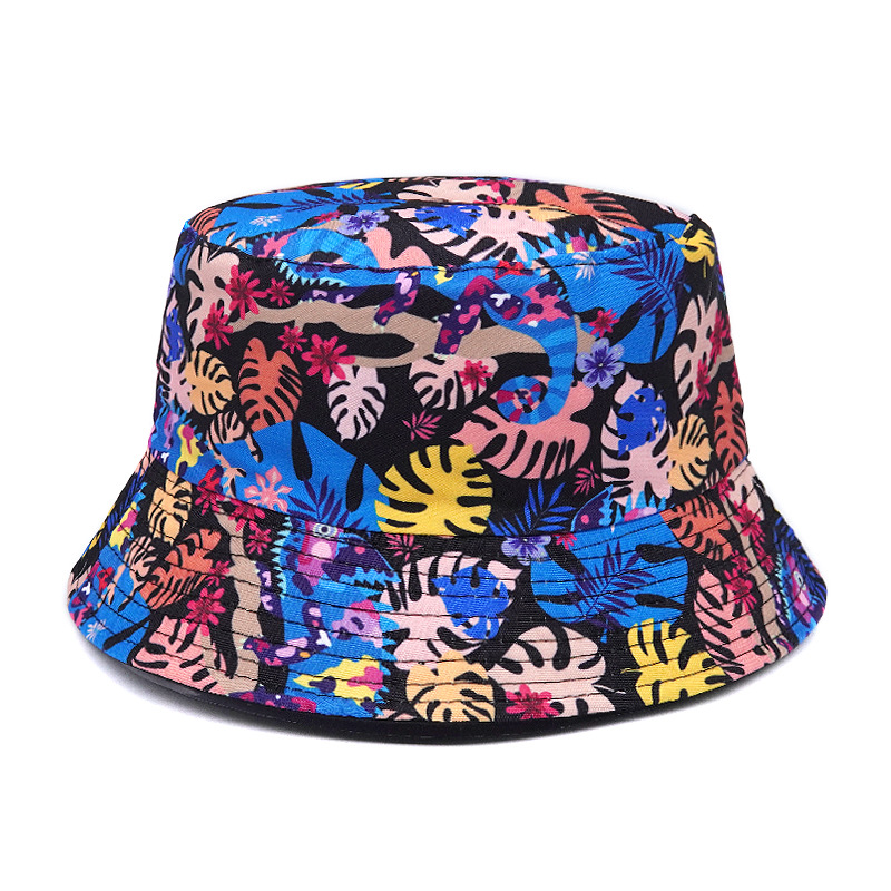 Unisex Lässig Eidechse Drucken Breite Traufen Bucket Hat display picture 7