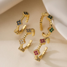 �Ĺ� �羳ʱ�м�Լͭ��18K���ʯ���伸�ο��ڽ�ָŮС�ڰٴ�ָ��