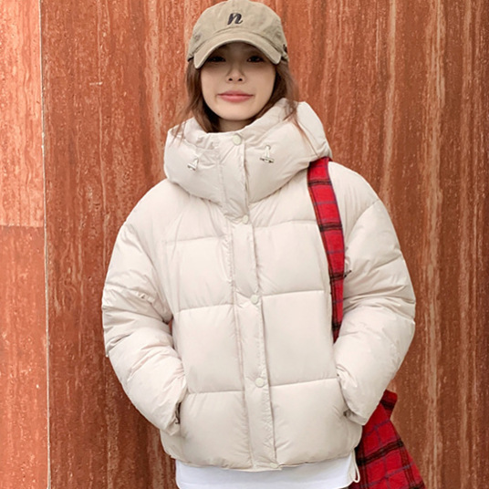 泡芙云朵棉服女2025冬季韩版新款小个子显瘦龟背面包服百搭外套女|undefined