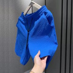 夏メンズニュートラルスタイルバブルチェック柄多用途カジュアルショーツファッショナブルなキャンディーカラーの速乾性ルーズビーチパンツ