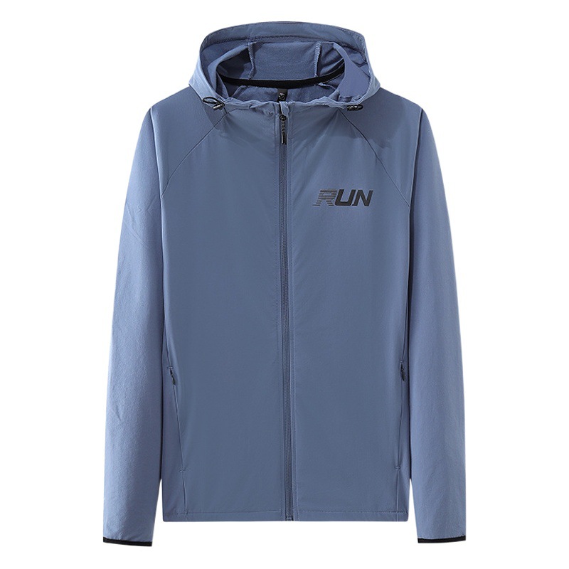 Chaqueta deportiva de otoño chaqueta al aire libre de los hombres de una sola capa a prueba de viento impermeable deportes ropa de Montañismo soporte de impresión LOGO