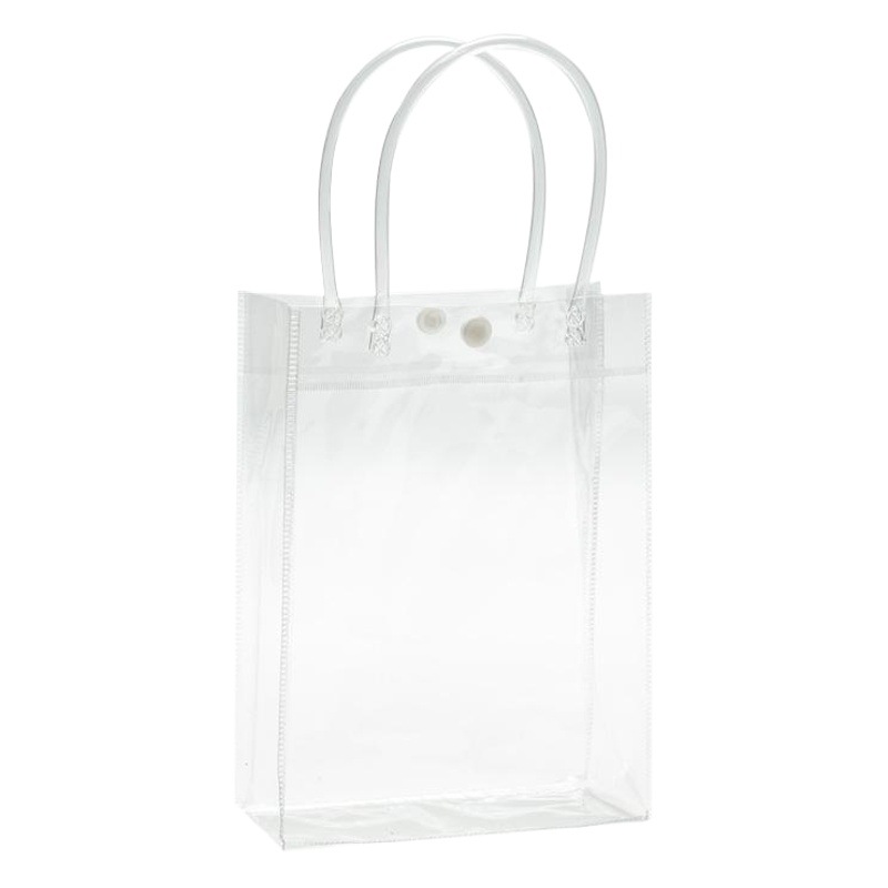 Boda PVC bolso transparente bolsa de embalaje de ropa de plástico bolsa de cosméticos mano bolsa de regalo Impresión de logotipo image 1